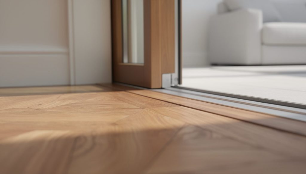 découvrez comment réaliser une finition parquet autour de la porte-fenêtre pour une transition subtile et harmonieuse, alliant esthétique et fonctionnalité dans votre intérieur.