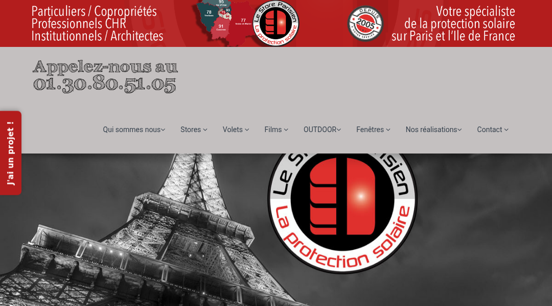 Aperçu du site Le Store Parisien
