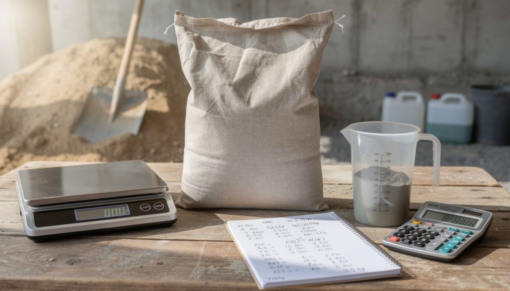 découvrez comment calculer le dosage de ciment nécessaire pour un sac de 35 kg afin de réaliser vos travaux de construction avec précision et efficacité.