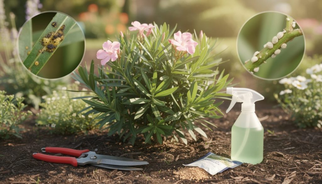 découvrez nos conseils pratiques pour soigner efficacement votre laurier-rose, lutter contre ses maladies courantes et préserver la beauté de votre arbuste tout au long de la saison.
