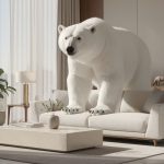adoptez l’ours polaire géant, la tendance déco originale qui apporte une touche spectaculaire, ludique et chaleureuse à votre intérieur.